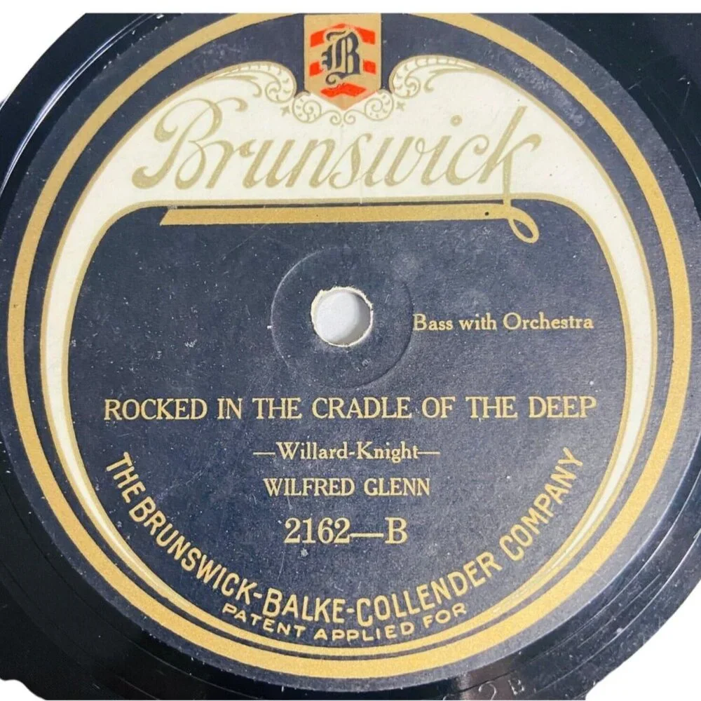 Wilfred Glenn - Asleep In The Deep / Rocked In The Cradle - 2162 Brunswick 10" - Picture 4 of 4